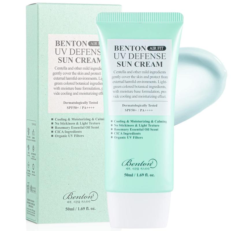 [Benton] Air Fit UV defense Sun Cream SPF50+ PA++++ 50ml, Centella Asiatica And Panthenol Moisturize And Soothe Skin, Hydrate And Nourish skin,  Strong UV Blocking