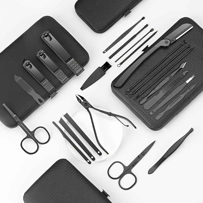 Portable Stainless Steel Nail Clipper Set, Professional Manicure and Pedicure Tool Set for Home and Travel, Lightweight Nail Care Tools