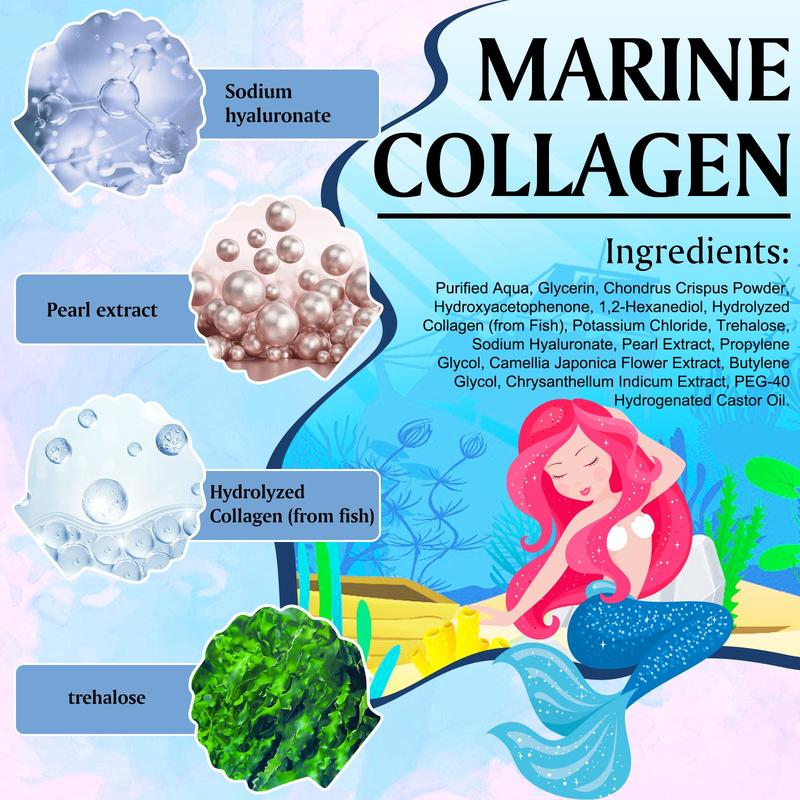 Marine Collagen Eye Mask, 1 Box Moisturizing Eye Mask, Lifting and Firming Eye Mask, Eye Care Product for Women & Men