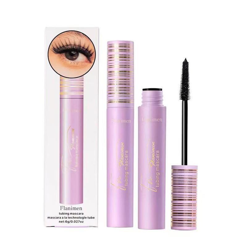 Flanimen Mascara Go the Distance Long-Lasting & Smudge, Safe for Sensitive Eyes, Tubing Mascara, Volumizing, Lengthening, Defining, Curling, Black friday, Christmas Gifts mascara lash makeup voluminous lash