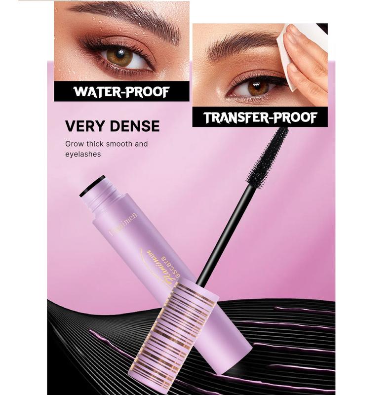 Flanimen Mascara Go the Distance Long-Lasting & Smudge, Safe for Sensitive Eyes, Tubing Mascara, Volumizing, Lengthening, Defining, Curling, Black friday, Christmas Gifts mascara lash makeup voluminous lash