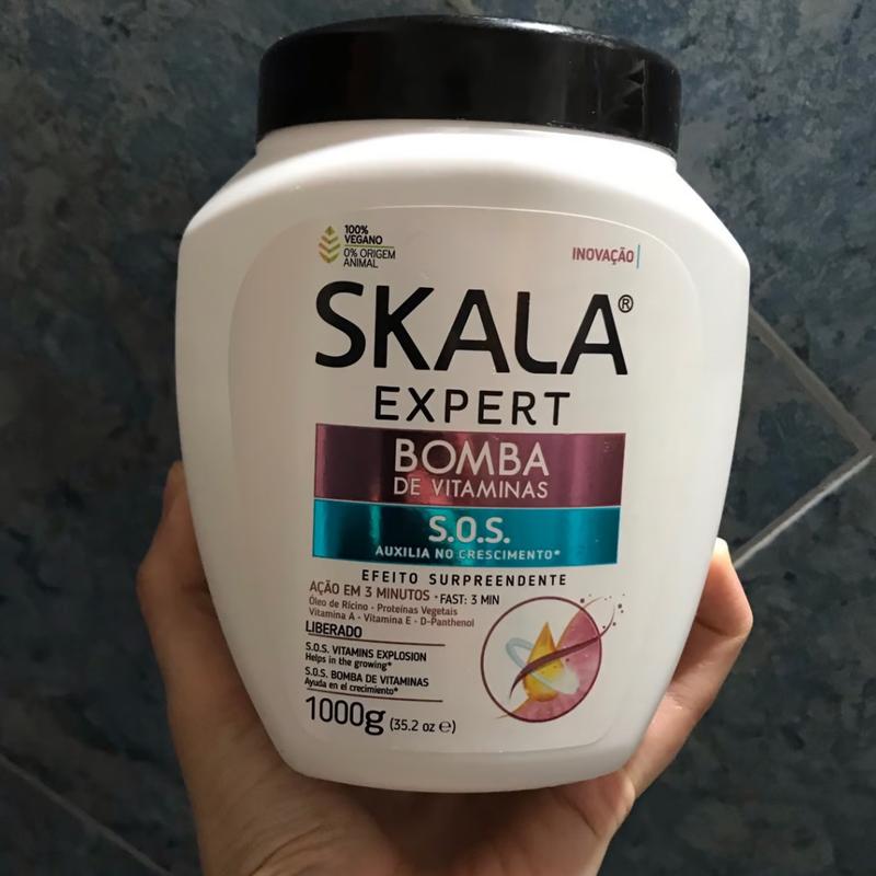 SKALA Vitamins Blast Hair Conditioner Great for hair growth, strength and repair with Hyaluronic Acid Bomba de Vitaminas Haircare Oil