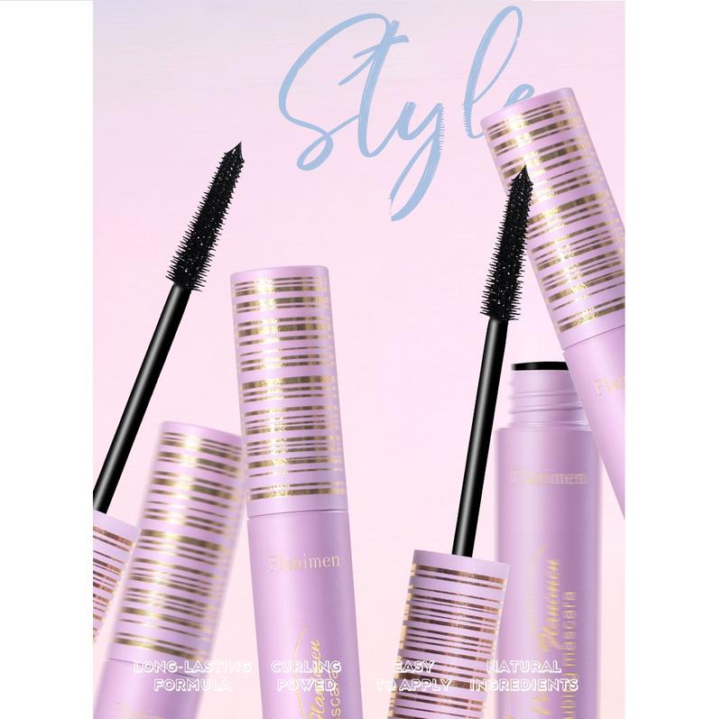 Flanimen Mascara Go the Distance Long-Lasting & Smudge, Safe for Sensitive Eyes, Tubing Mascara, Volumizing, Lengthening, Defining, Curling, Black friday, Christmas Gifts mascara lash makeup voluminous lash