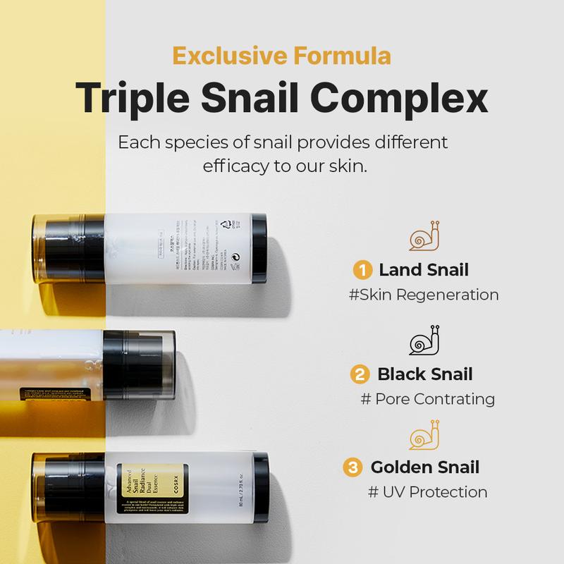 [COSRX OFFICIAL] Advanced Snail Radiance Dual Essence 80ml snail slime