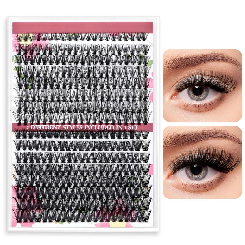 Lash Clusters 30D 40D - 320Pcs Lashes Clusters - DIY 9-16mm Eyelash Clusters Easy to Apply, Reusable Strip Lashes for Beginners Makeup Cosmetic Eyelash Extensions Eyelash Extension Eyelashes Extensions Lash Extension Lash Extensions