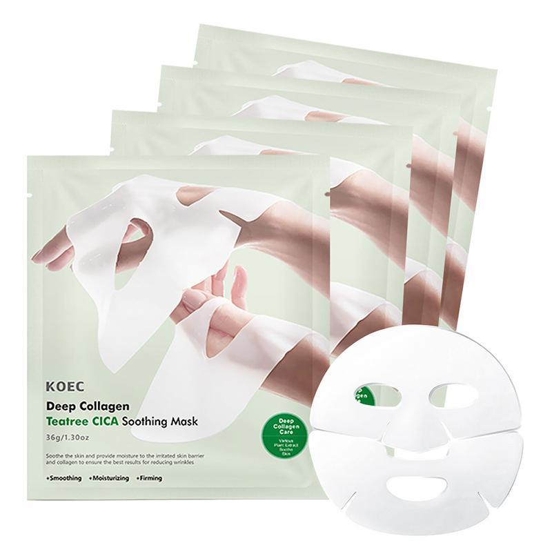 Tea Tree Collagen Mask, Moisturizing Facial Mask, Deeply Hydrating Facial Mask, Face Care Product for Women & Men