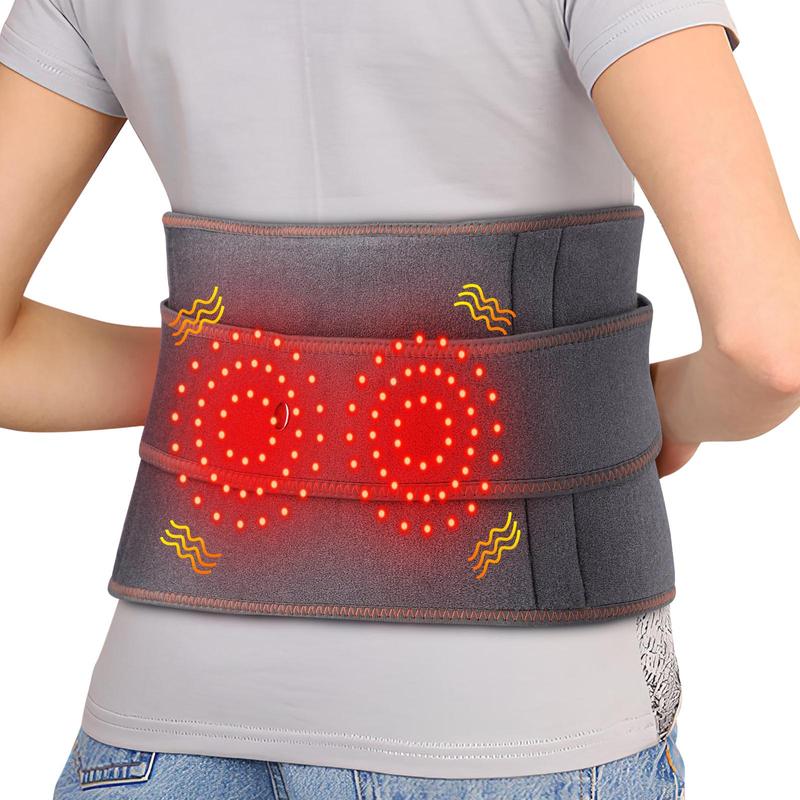 Cordless Heated Massage Belt, Back Massage Belt, 3 Heating Modes Heated Back Belt, Suitable for Middle-aged and Elderly People, 5000mAh Long Battery Life, Great Gift, Halloween, Christmas, Fall, Winter Gift