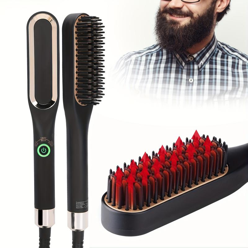 Heated Beard Styler Kit - Tools & Accessories for Shave & Hair Removal - PTC Heating Comb for Short to Medium Beards, Grooming Gifts for Men, Costume Accessories, Easy to Use, Fast Styling, and Salon-Quality Results