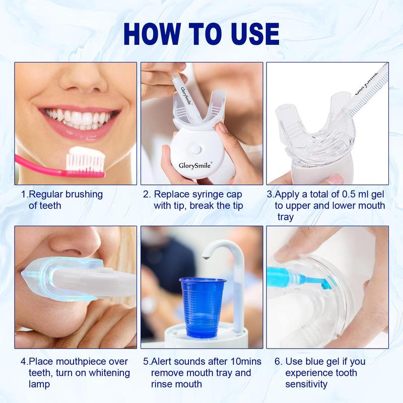 3 PCS Glory Smile Household Tooth Cleaner Tooth Beauty Instrument Suit Tooth Whiteness Instrument Special Gel Tooth Cleaner