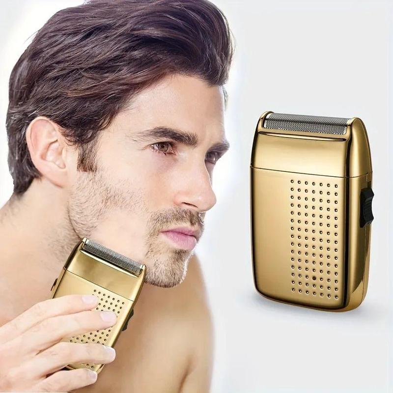 Electric Razor for Men, Rechargeable Men's Gold Foil Shavers, Strong Power Beard & Mustache Trimmer, Professional Beard Trimmer for Men