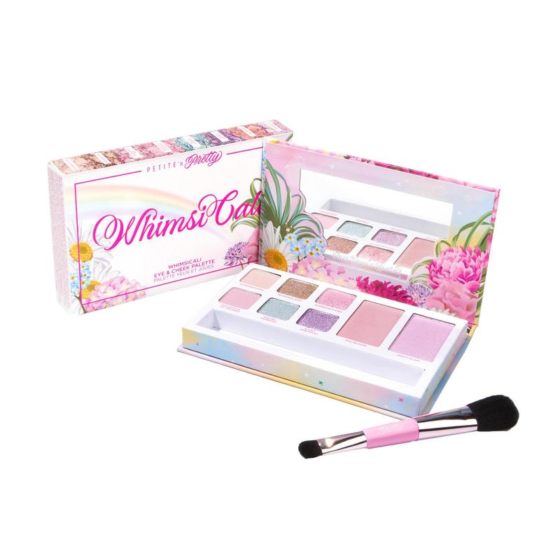 Petite 'n Pretty WhimsiCali Eye & Cheek Palette with 12 shades Eyeshadow Flower Eyeshadow Flower Makeup Color Gift Cosmetic Teens