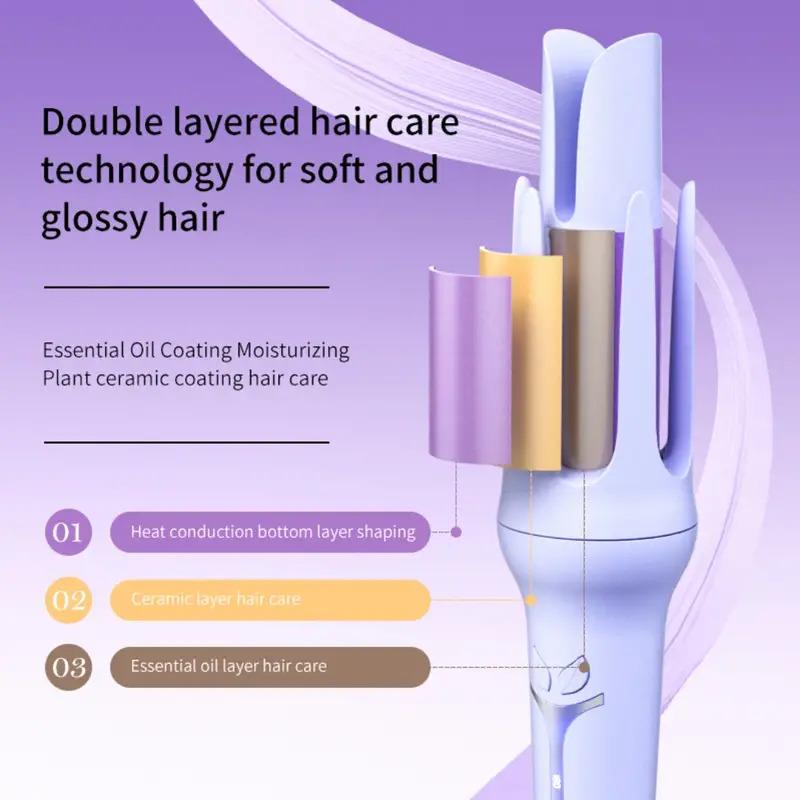 Automatic Hair Curling lron, 32mm Hair CurlerNegative lon Automatic Hair Hair Curl Wand, 4Modes Temperatures Curling lron for Women,Hair Styling Tools for Home, Back To School, HairCurler Comfort