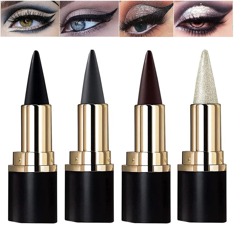 4 color Gel Eyeliner, Cream Eyeliner Tool Smudge Proof Eyeliner Pencil Matte Black Eyeliner Pencil Tattoo Eyeliner Pen Eyeliner Gel Stick Makeup Eye-liners for Women(4 color)