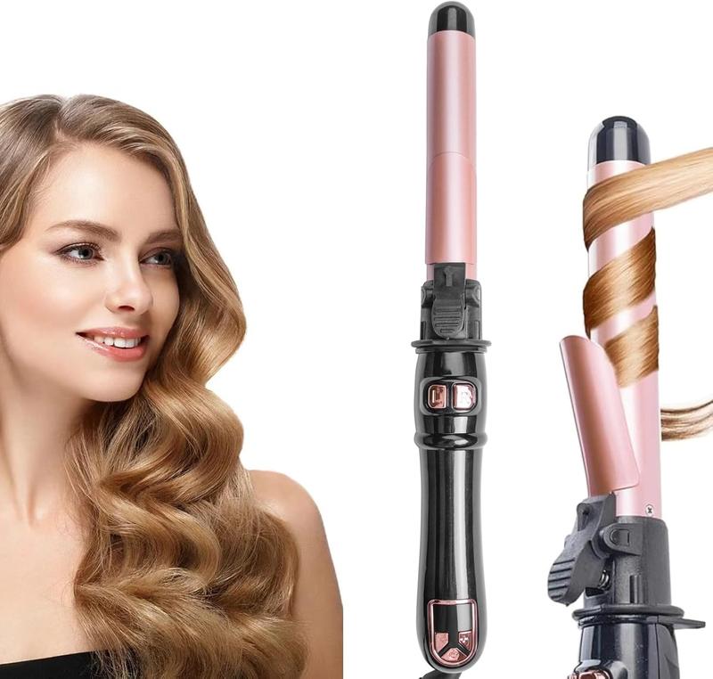 2024 Newest Automatic Curling Wand 28mm 1.1 inch Rotating Curling Iron , Automatic Hair Curler with LED Display, Professional &Fast Heating