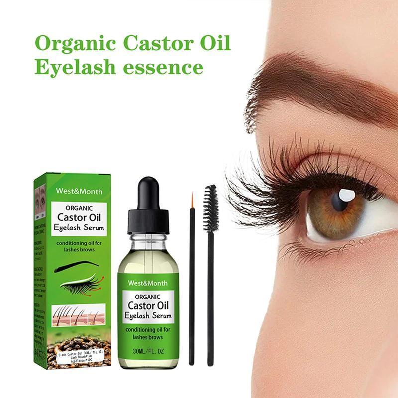 Organic Eyelash Oil, 2 Counts Natural Eyelash Strengthening Serum, Eyelash Extension Ordinary Serums, Eyelash Care Products for Women and Girls