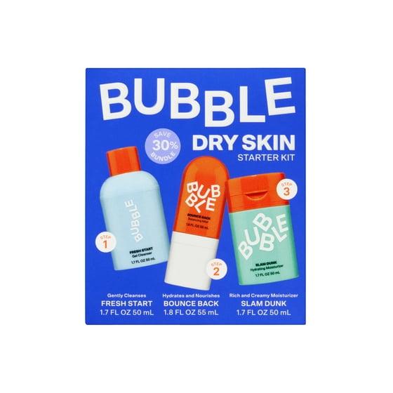 Bubble 3-Step Hydrating Routine Bundle, for Normal to Dry Skin, Unisex, 3-Piece Set