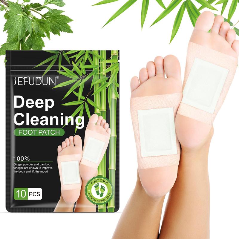 Deep Cleansing Foot Patch with Sleep Aid Patches & Storage Bag, 1 Set Bamboo Charcoal Foot Patch, Foot Care Product for Women & Men