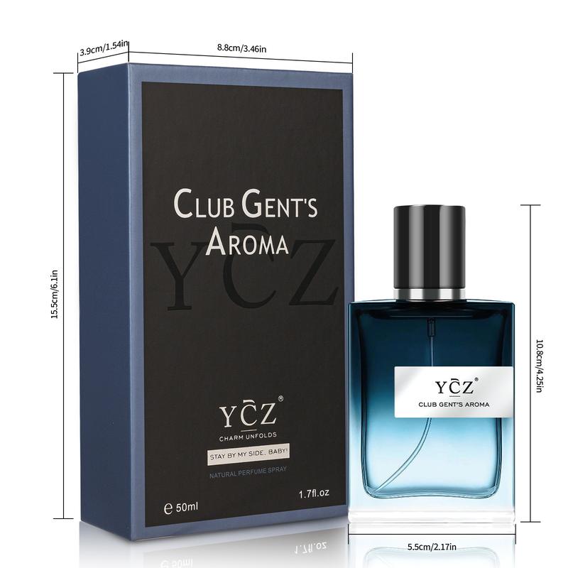 YCZ CLUB GENT'S AROMA,1.7oz(50ml),Nightclub Essential Fragrance,Long Lasting Eau de Parfum