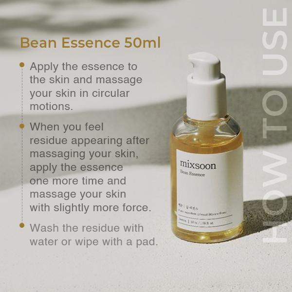 [Mixsoon] BEAN ESSENCE 50ML & BEAN CLEANSING OIL 195ML Lightweight Skincare glow  deep daily  set bean essence