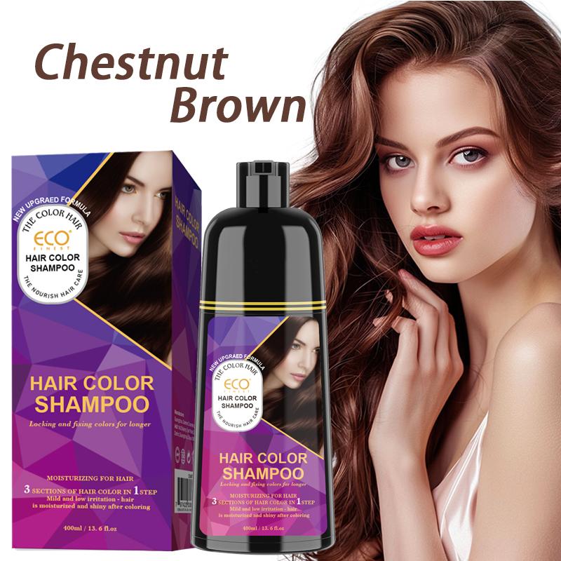 ECO Hair Color Shampoo - Magic dye, lasting color in 30 minutes, ammonia-free, herbal hair color treatment