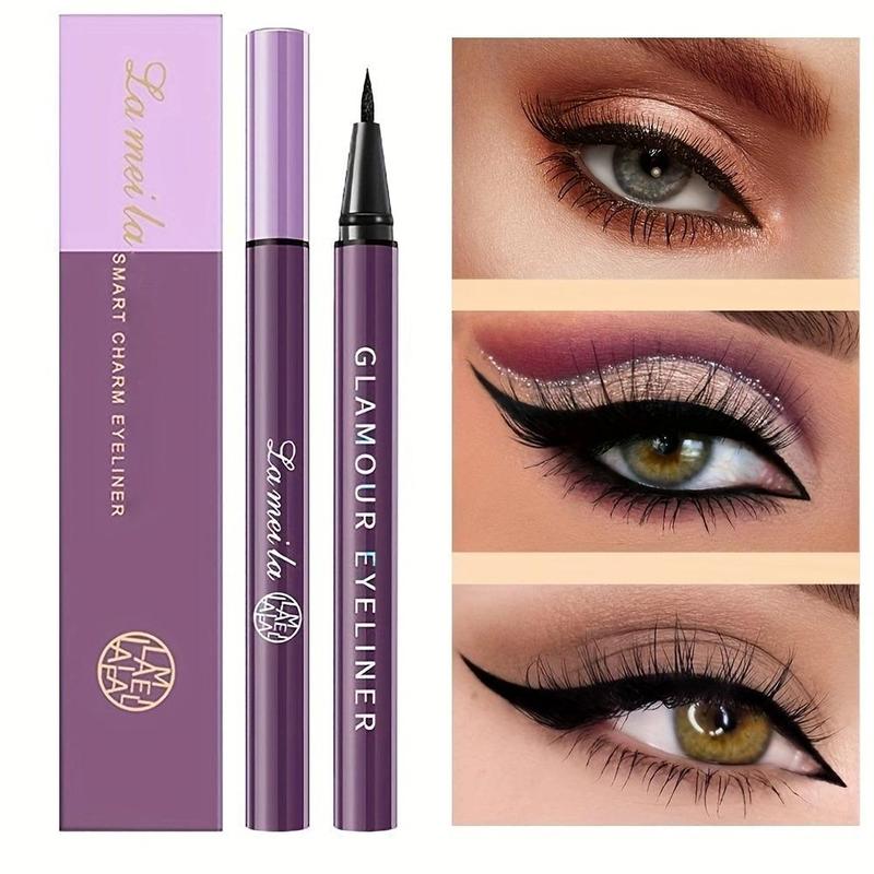 1 2 3 5 7pcs Waterproof Long Lasting Makeup Eyeliner Gift, Music Festival Makeup Essentials, Cosmetic Liquid No-skip Eyeliner Pen, Quick Drying Eye Liner Pen for Women Girls