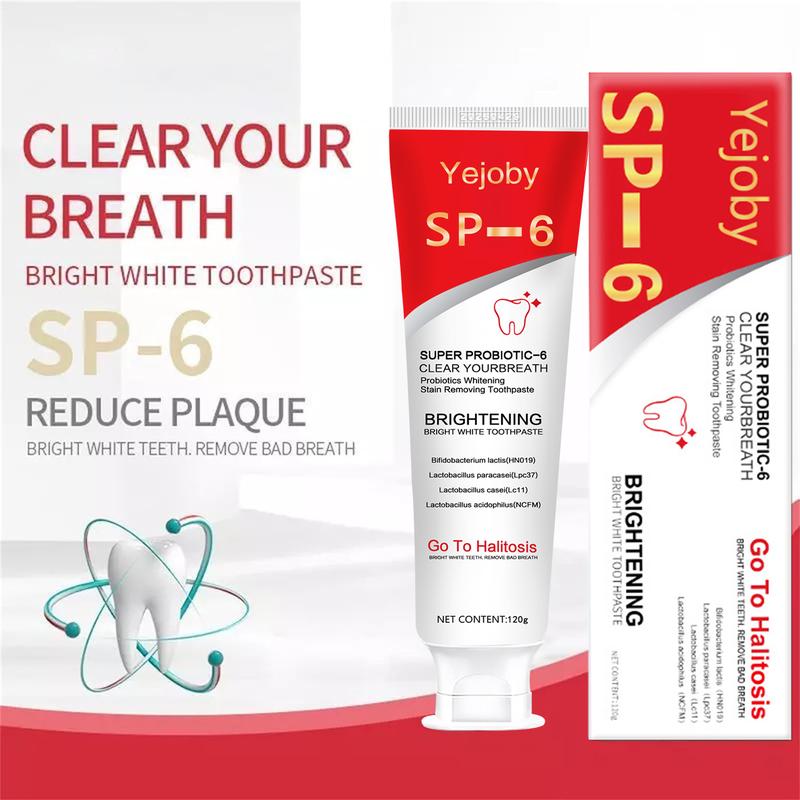 Probiotics Bright White Toothpaste, Sp 6 Toothpaste, Sp-6 Ultra Whitening Toothpaste, Ultra Whitening Toothpaste Sp-6, Sp-6 Probiotics Whitening Toothpaste, Fresh Breath