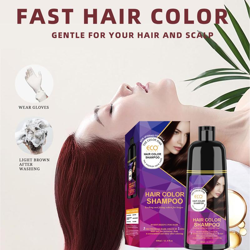 ECO Hair Color Shampoo - Magic dye, lasting color in 30 minutes, ammonia-free, herbal hair color treatment