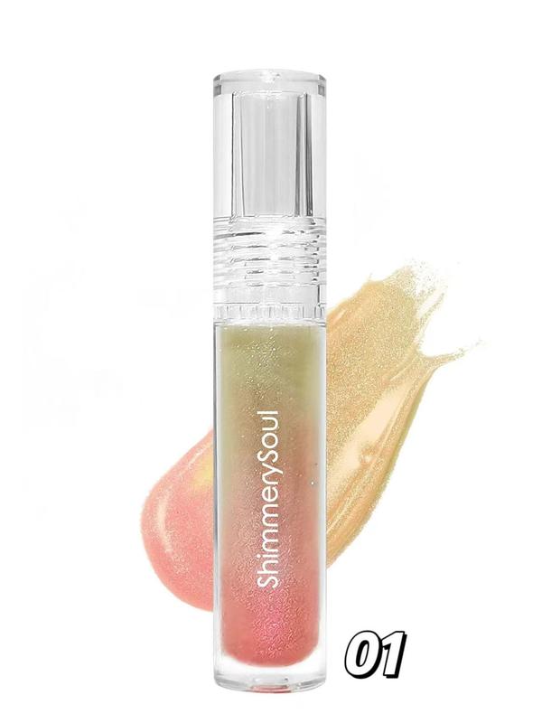 ShimmerySoul Lip Gloss, glittering Lip Gel, Plumping Lip Balm, glittery Shiny gloss, Moisture all day, Hydrate Nourishing lip plumper, 3g 0.11oz Hydrating glam lite lipgloss amazing lipgloss Lipstick Makeup Gel