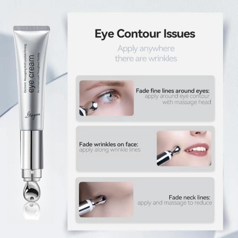 Wrinkle Eraser Massaging Eye Cream  Multi-Peptide Firming and Electronic Massager,Made With Retinol  Caffeine Niacinamide Comfort Repair Skin