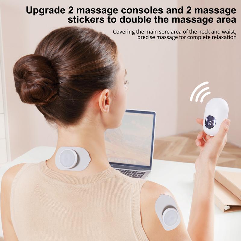 MASGRE EMS TENS Unit Muscle Stimulator for Back Pain Relief, Shoulder Pain Relief, Neck Pain, Sciatica Pain Relief, Nerve Pain Relief Smart Portable Pulse Massager EMS Low-Frequency Pulse with Rechargeable Multi Neck and Shoulder Massage for Improvement