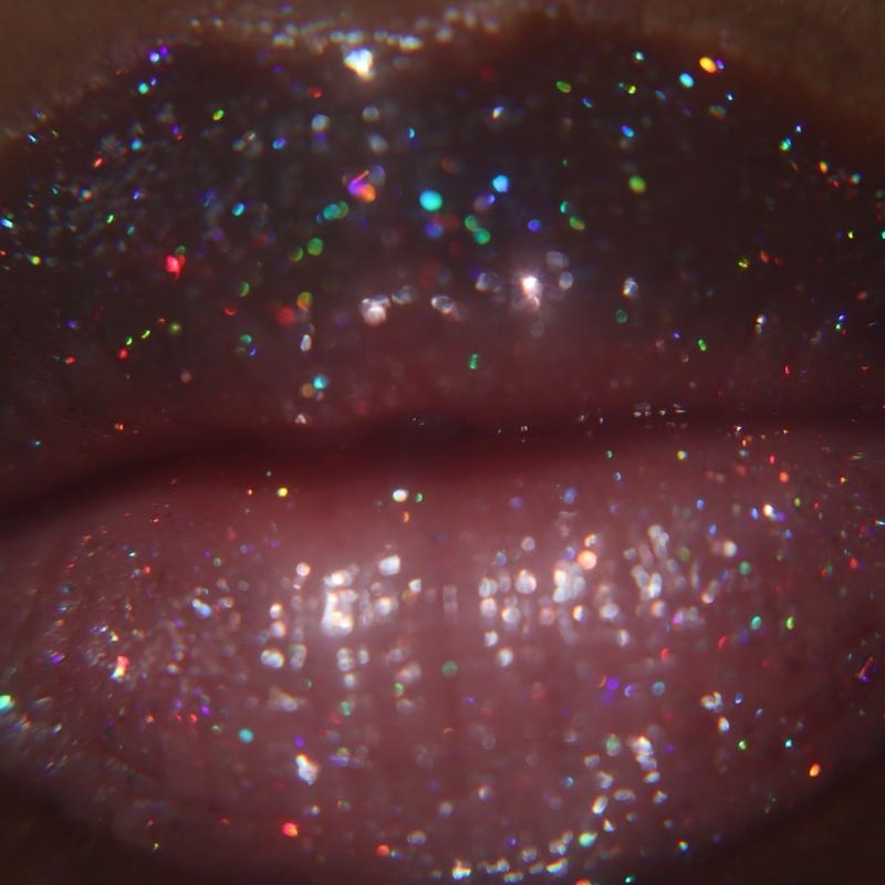 Ultra Holographic Silver Glitter lip oil gloss Lightweight