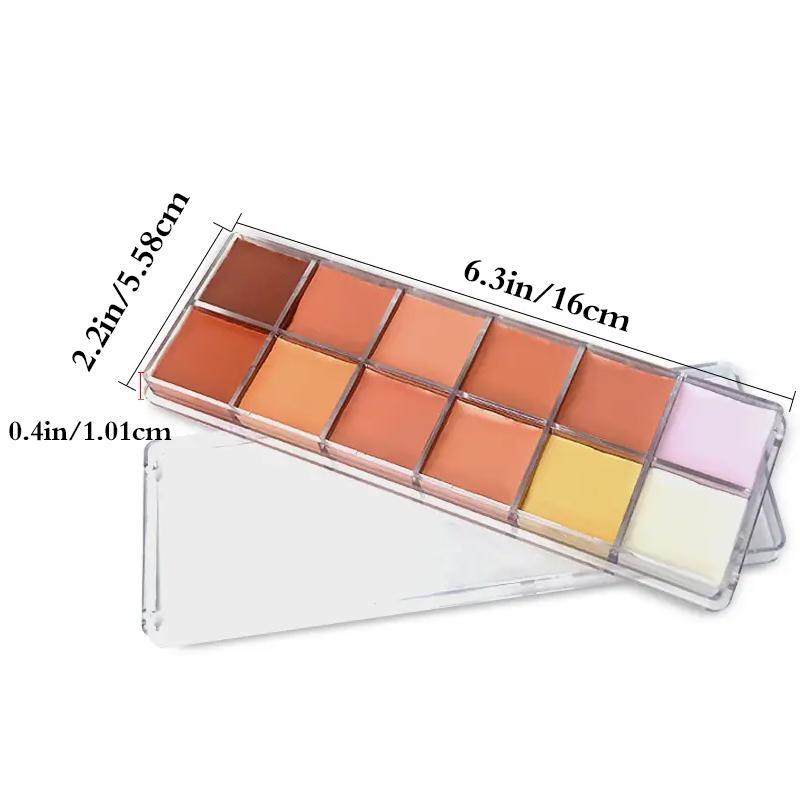 12 Color Concealer Palette, 1 Count Multi-functional Face Makeup Palette, Professional Makeup Product For covering Periorbital Dark Circles & Acne Spots