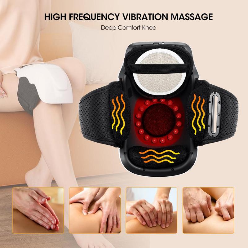 Electric Knee Massager, 3-gear Heating Knee Massage Machine, Knee Massage Tool for Women & Men, Personal Care Appliances