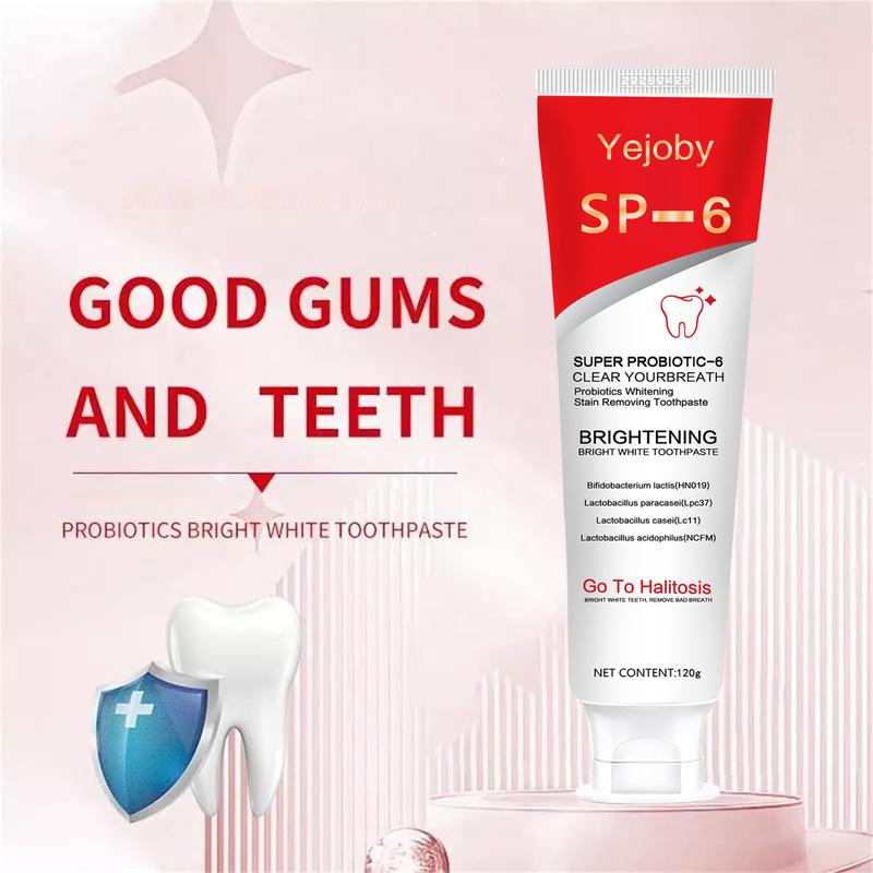 Probiotics Bright White Toothpaste, Sp 6 Toothpaste, Sp-6 Ultra Whitening Toothpaste, Ultra Whitening Toothpaste Sp-6, Sp-6 Probiotics Whitening Toothpaste, Fresh Breath