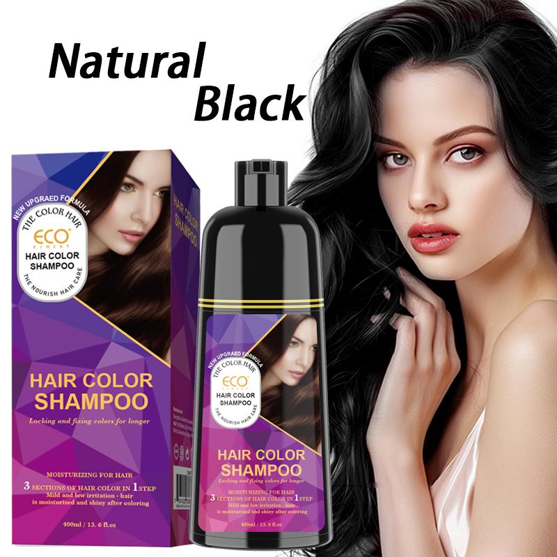 ECO Hair Color Shampoo - Magic dye, lasting color in 30 minutes, ammonia-free, herbal hair color treatment