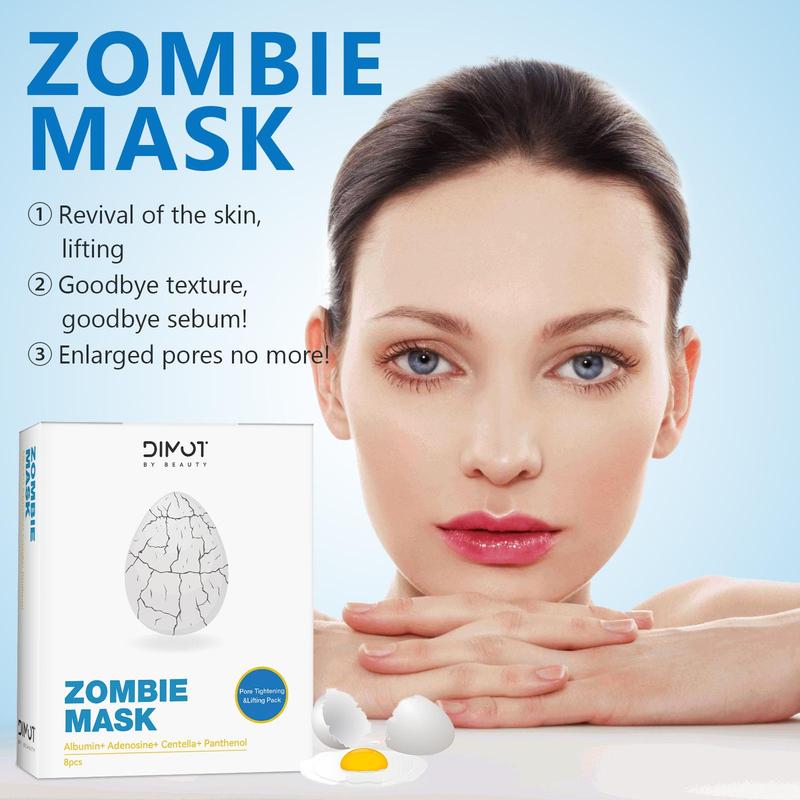 Zombie Skin Care Mask, 1 Box Moisturizing Face Mask, Hydration Face Mask for Smooth Tightens Pores & Lifts Skin, Suitable for All Type Skin