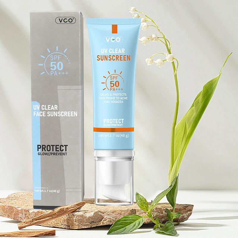 VGO Moisturizing Sun Cream SPF 50 PA+++ 48g Facial Skincare Sunscreen Makeup