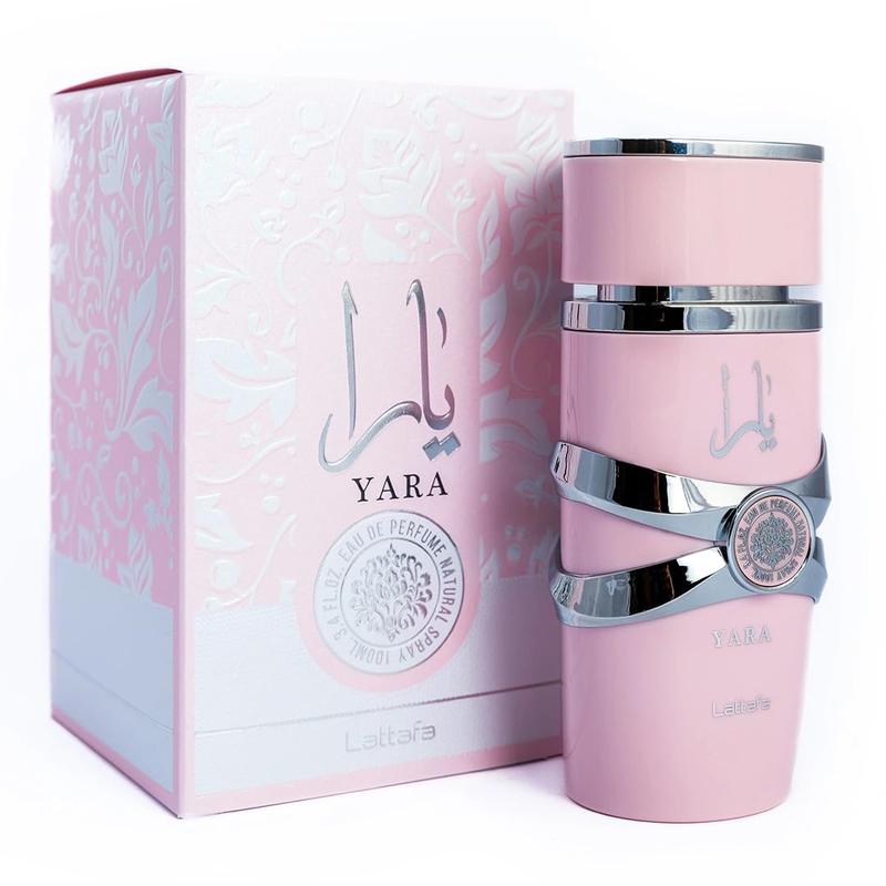 Lattafa Perfumes {2 Pc Set} Yara for women - 3.4 oz (100ml) & Yara Oil - 0.34 oz (10ml)