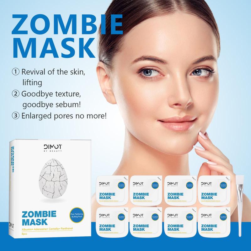 Zombie Skin Care Mask, 1 Box Moisturizing Face Mask, Hydration Face Mask for Smooth Tightens Pores & Lifts Skin, Suitable for All Type Skin