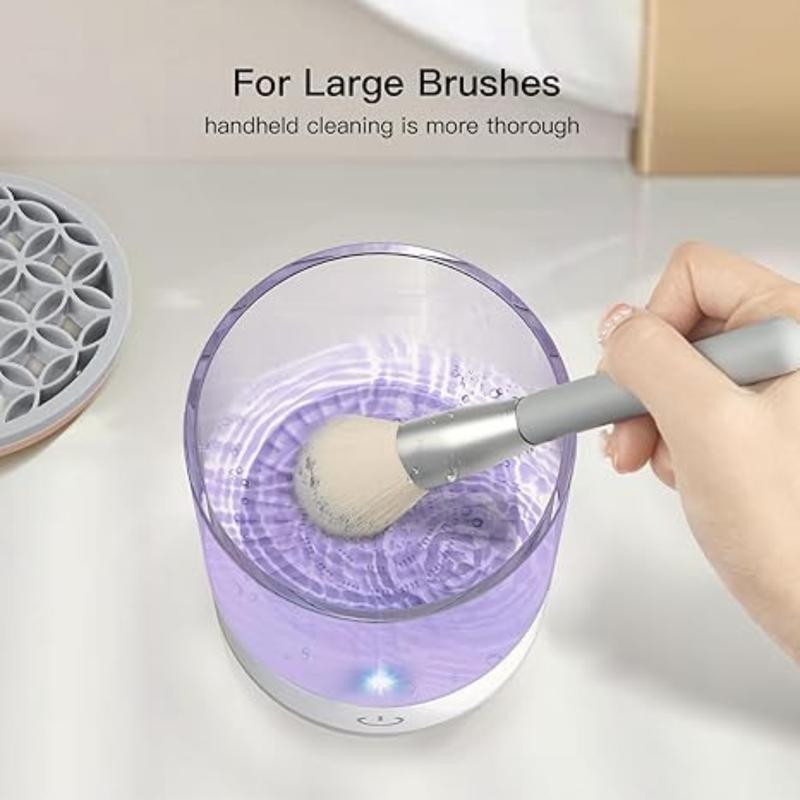 Electric Makeup Brush Cleaner, Cosmetic Brush Cleaner Machine, Automatic Spinning Cleaner, Super-Fast for Most Size Brush