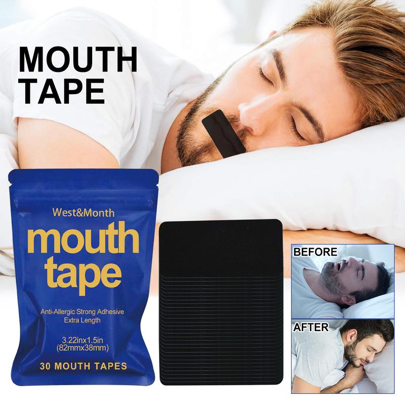 3 bags of sleep mouth tape, 30pcs  set of anti-snoring mouth stickers, daily use of comfortable sleep stickers, anti-snoring mouth breathing tape, best male female gift