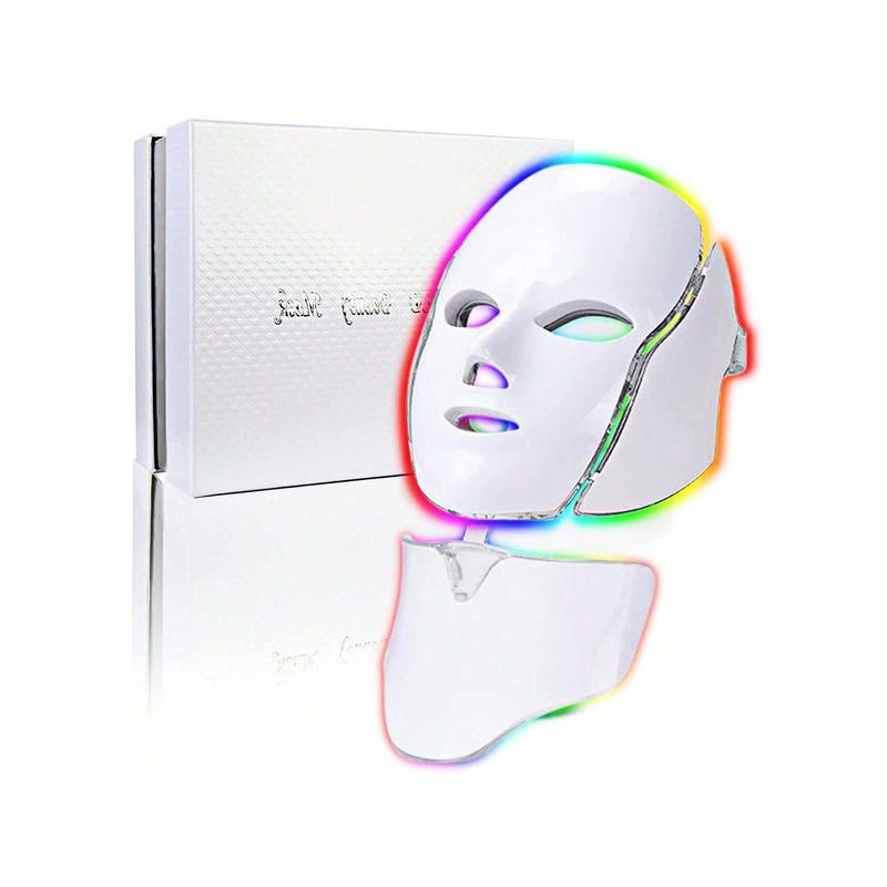 Led Face Mask Light Therapy, 7 Colors LED Light Therapy Mask For Facial Skin Care, Colorful LED Beauty Mask, Led Mask Therapy Facial