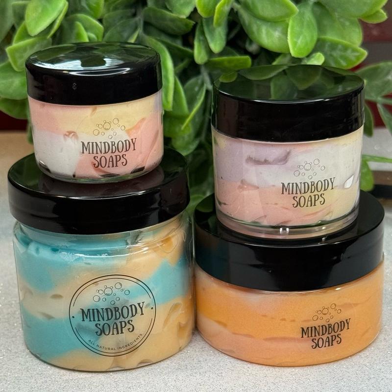 Bite Me Scent Whipped Body Butter Non-Greasy Whipped Natural Shea and Mango Butter Body Butter Jojoba Oil Luxurious Butter.