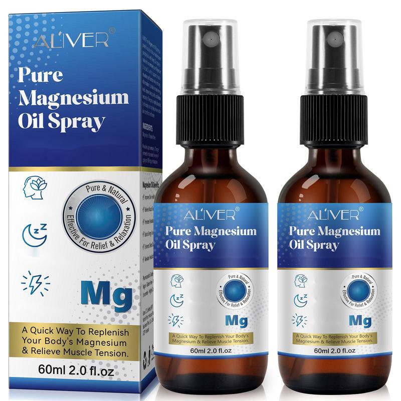 Aliver magnesium glycinate&foot spray oil-topical&pure magnesium for high cortisol,women and sleep