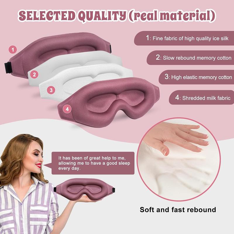 3D Advanced Eye Mask for Sleeping, Ultra Delicate Soft Skin Friendly Eye mask, Blackout Sleep Eye Mask for Sleep, Eyelash Extension Sleep mask, Sleeping Eye  for Men and Women