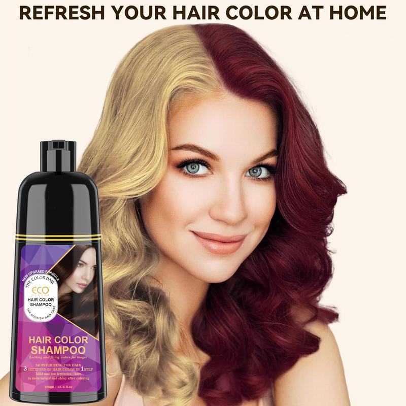 ECO Hair Color Shampoo - Magic dye, lasting color in 30 minutes, ammonia-free, herbal hair color treatment