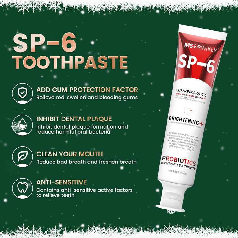 MS-DRWIKEY Sensitive Teeth and Cavity Prevention sp-6 Toothpaste, Cool Mint, 4.9 oz Oral