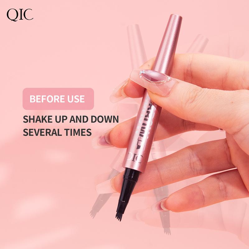 Microblading Eyebrow Pen, Eyebrow Pen with an Upgrade Micro-Fork Tip Applicator, Waterproof Long-Lasting Microblading Eyebrow Pencil, Brow Pen for Natural Looking Brows Makeup