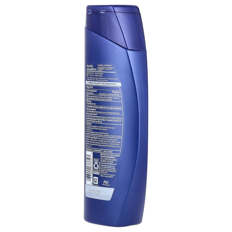 Head & Shoulders Clinical Strength, Dandruff Defense Shampoo, Dry Scalp Rescue, 13.5 fl oz (400 ml)