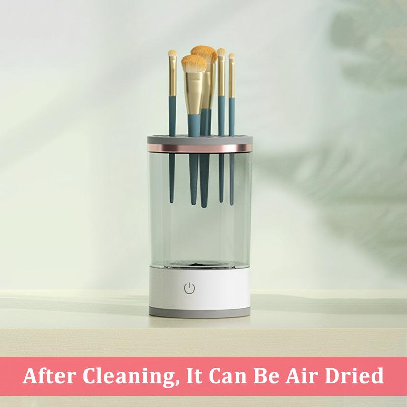 Christmas Gift Deeply Clean Electric Makeup Brush Cleaner Rotating Brush Head Makeup Brush Cleaner Time Saving Electric Makeup Brush Cleaner Portable Easy to Operate Makeup Brush Cleaner